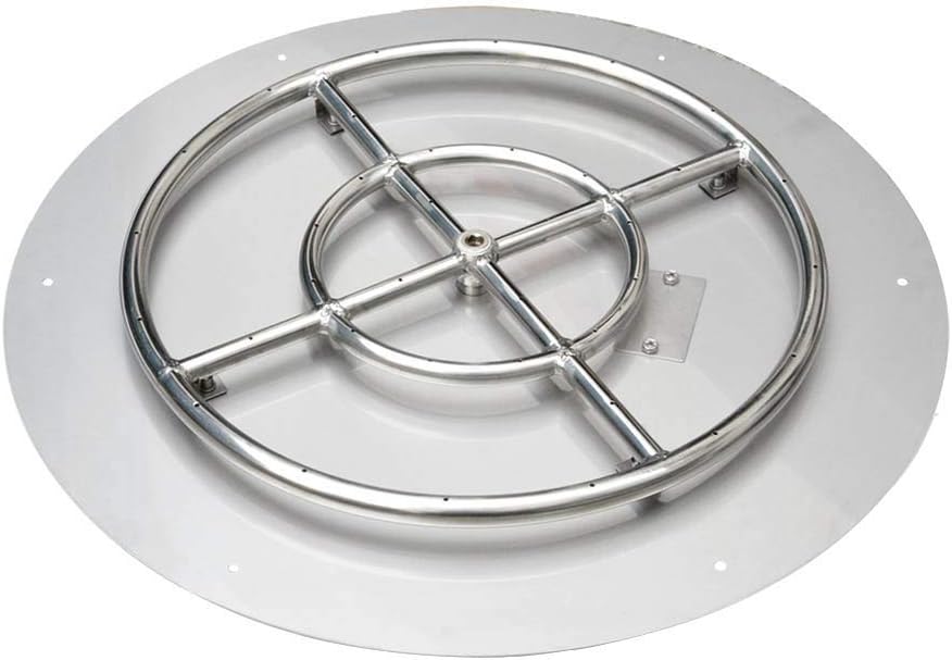 Quemador acero inox con contenedor