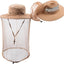 Sombrero pesca protección solar malla oculta plegable