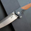 Cuchillo plegable EF68 hoja D2 mango G10 uso diario