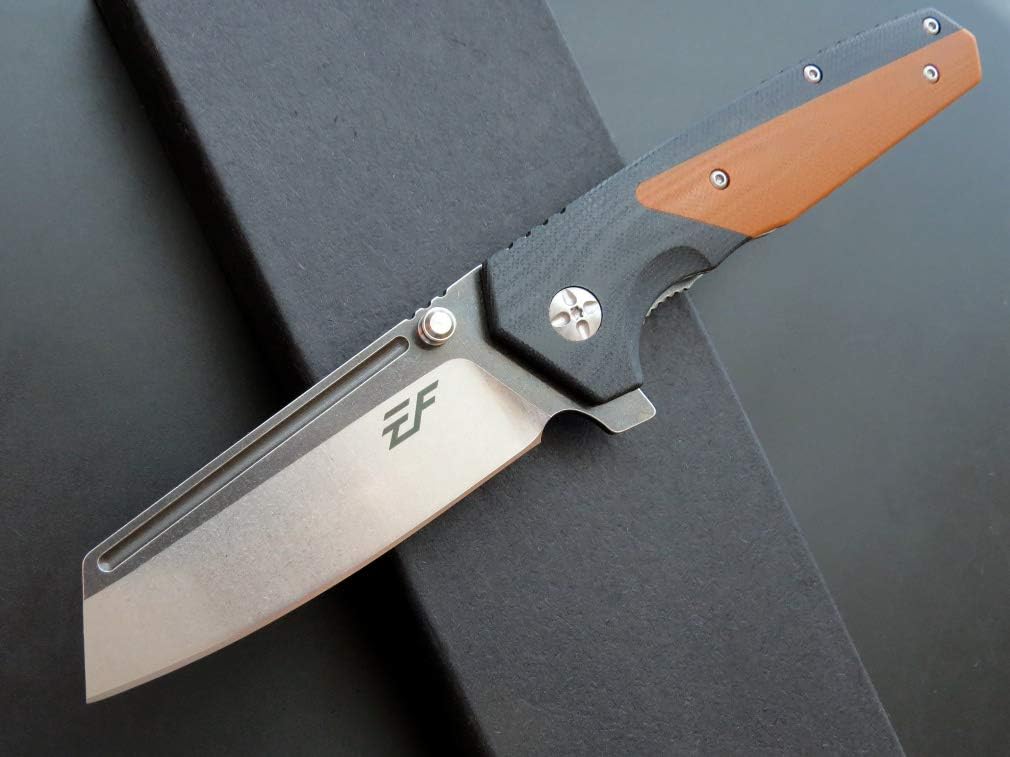 Cuchillo plegable EF68 hoja D2 mango G10 uso diario
