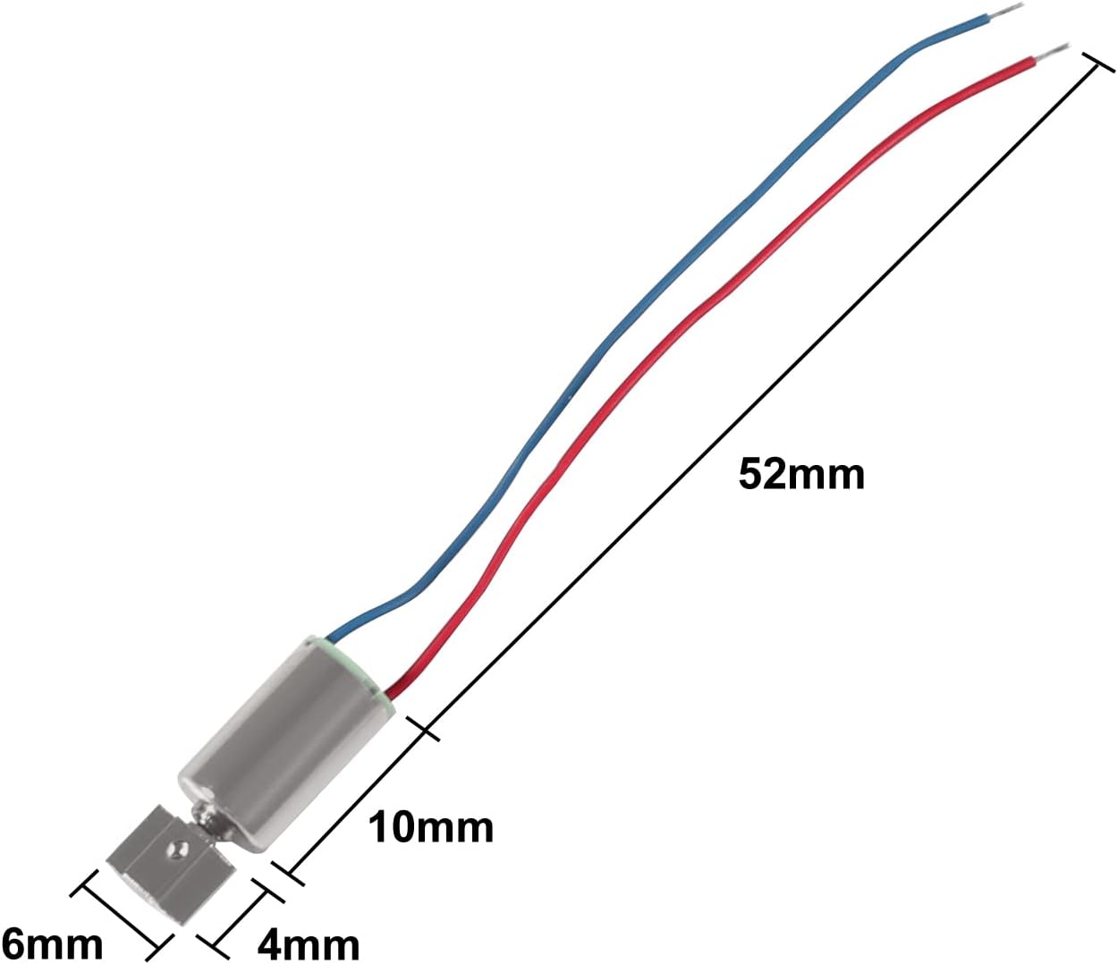 6 Pzas Motor Eléctrico 1.5V 12000RPM