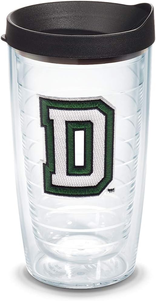 Vaso transparente con logotipo verde tapa negra 16oz