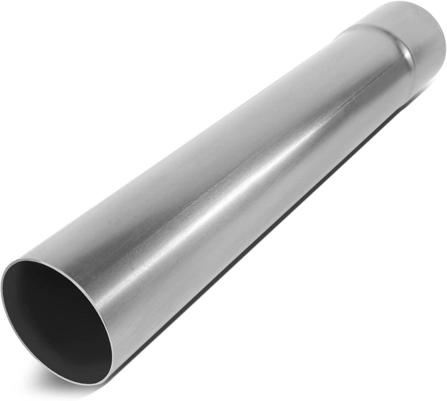 Tubo escape recto 18pulg 3pulg acero suave ajuste universal