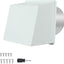 Tapa ventilación pared 8pulg con pantalla y amortiguador