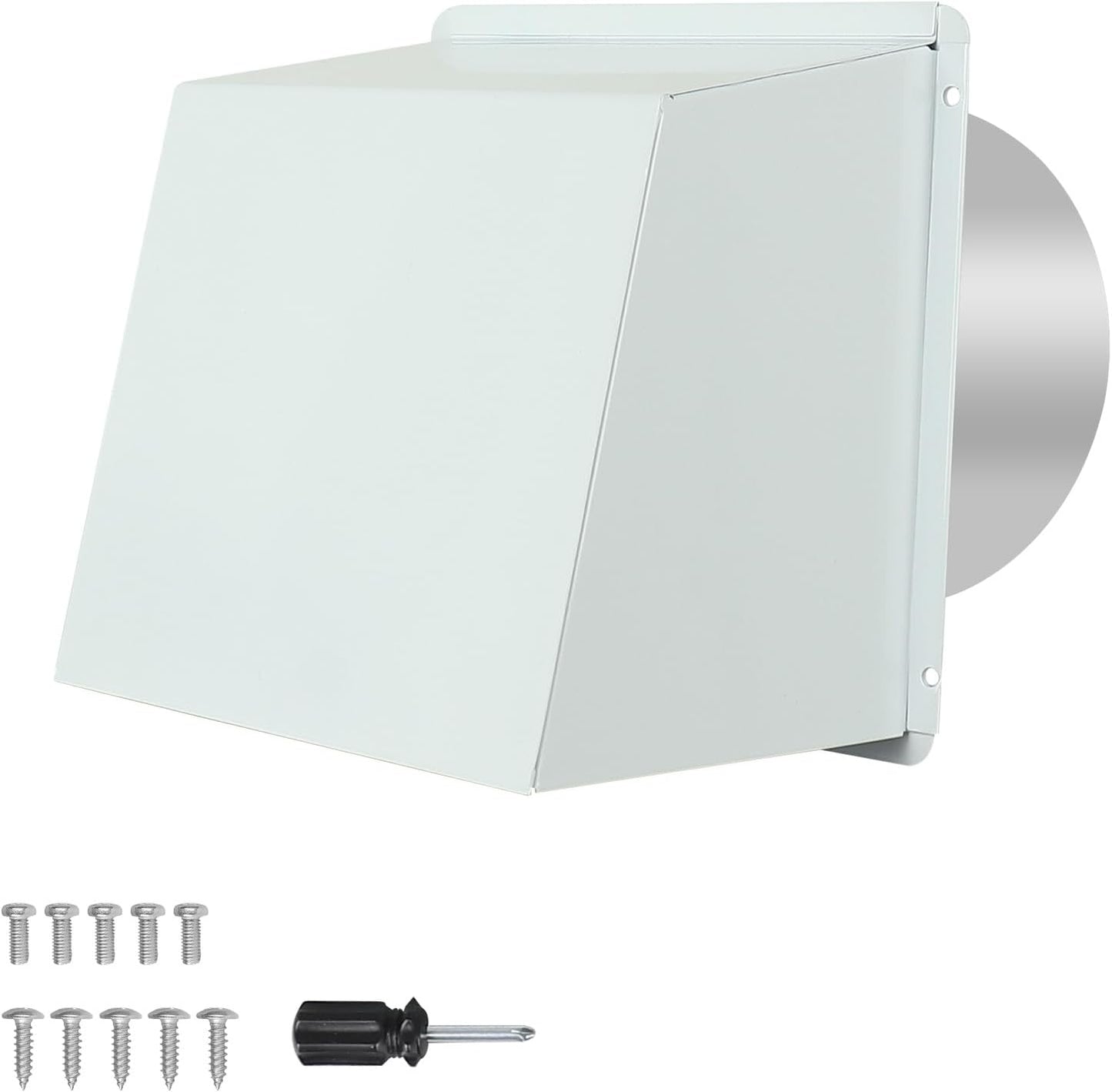 Tapa ventilación pared 8pulg con pantalla y amortiguador
