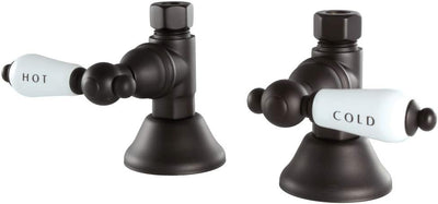 Válvula de parada recta 1/2 pulg bronce aceitado