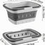 Organiz. baño plástico plegable para viaje