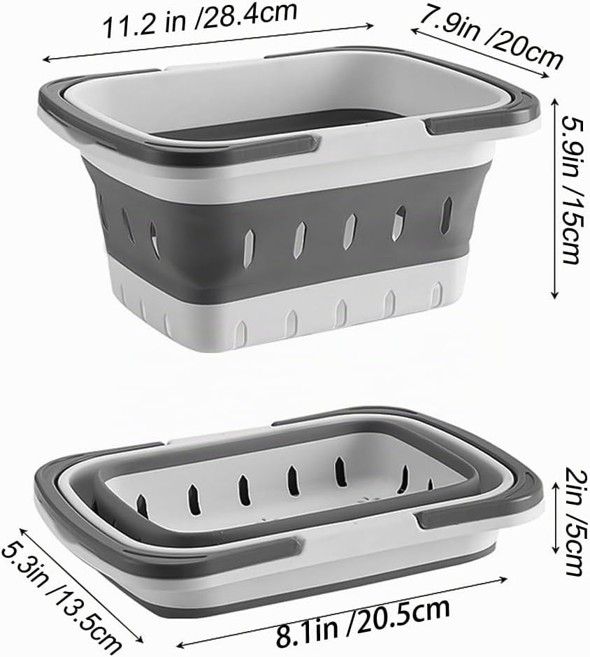 Organiz. baño plástico plegable para viaje