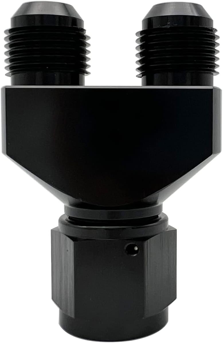 Adaptador aluminio -12 AN hembra giratoria a 2 x -12 AN