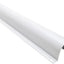 Guarda cables plástico 1/2" con cubierta 58" Blanco