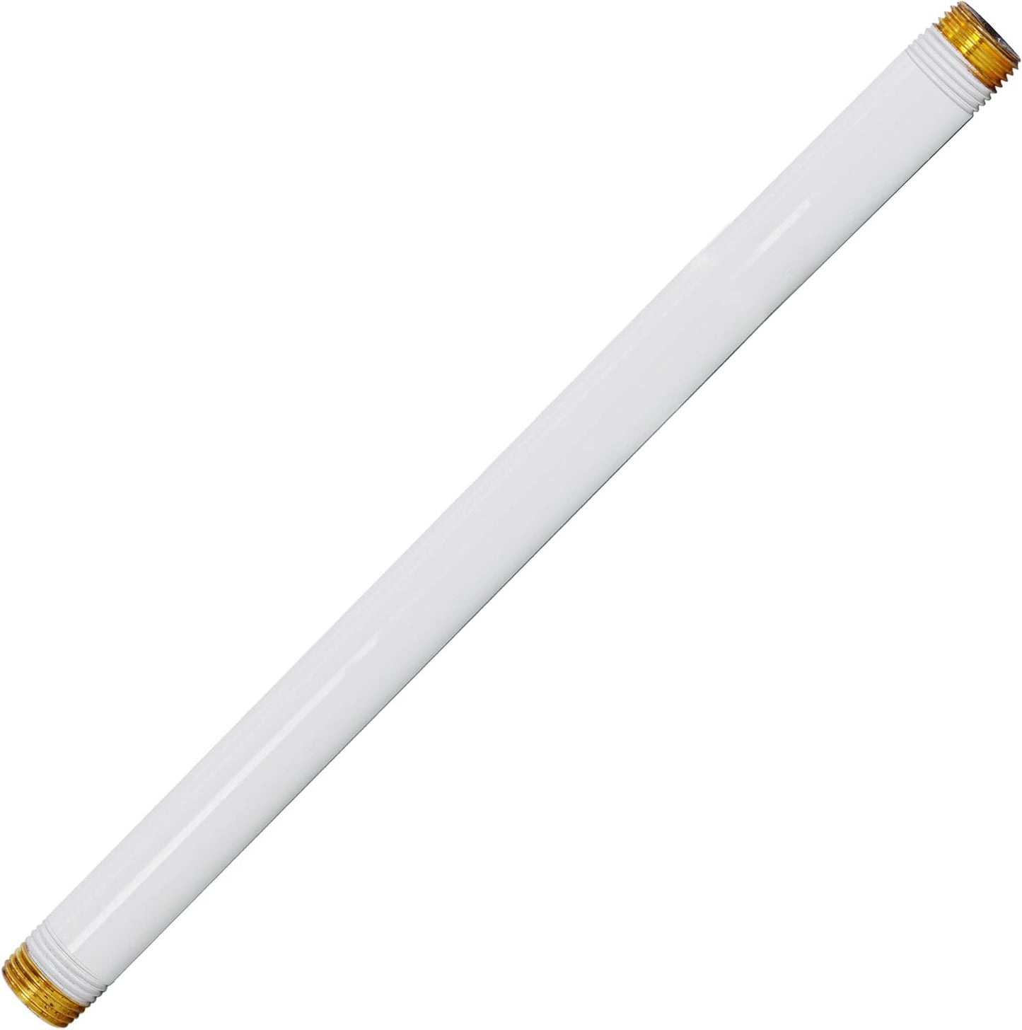 Boquilla tubería latón ½x12 ips recubrimiento blanco