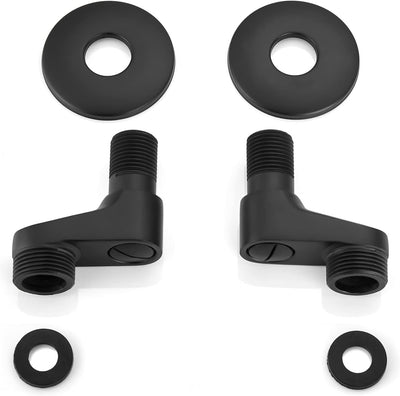 Adaptador bañera 3-3/8pulg brazos ajustables grifo negro