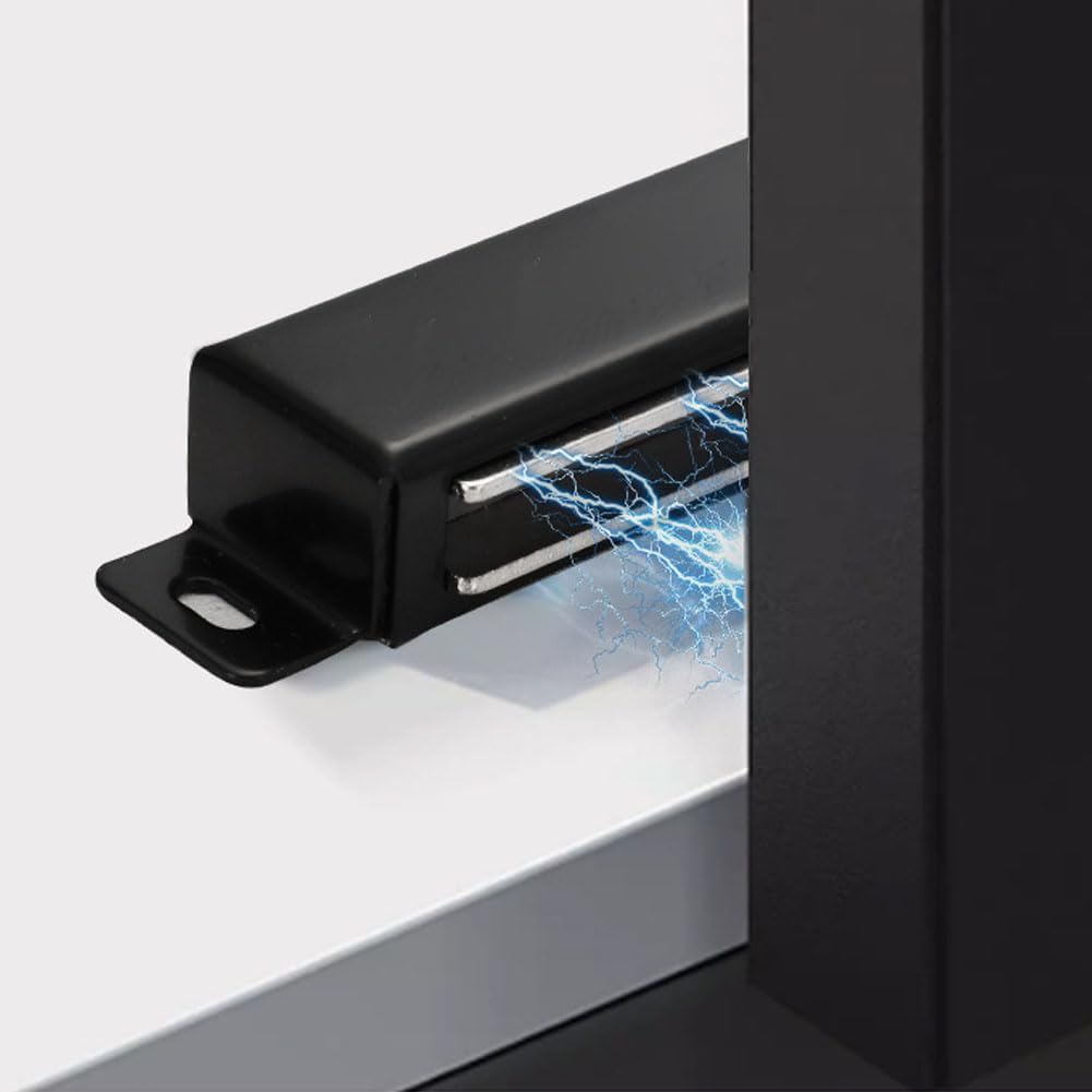 Pestillo magnético acero inox para puerta 70lb color negro