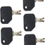 Llave carretilla elevadora botón pulsador negro 5 Pzas