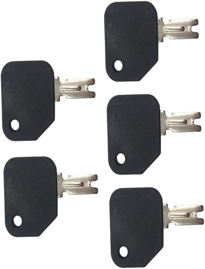 Llave carretilla elevadora botón pulsador negro 5 Pzas