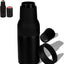 Enfriador botellas 12oz acero inox doble pared abridor negro