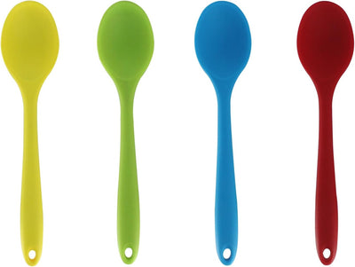 4 Cucharas Silicona Antiadherente para Cocina Hornear