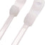 Bridas nailon 8pulg plástico 50lb pack 500 transparente