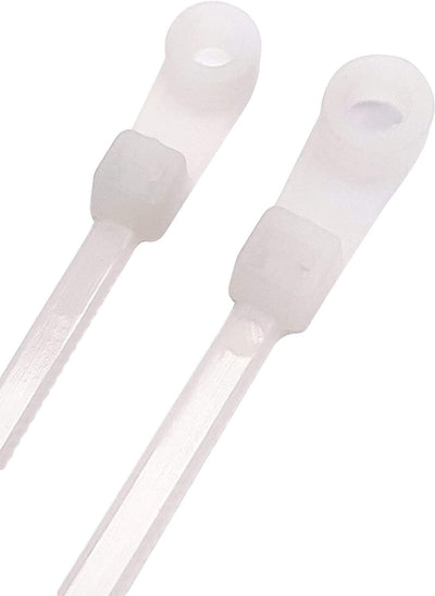 Bridas nailon 8pulg plástico 50lb pack 500 transparente