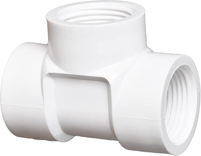 10 Adaptadores PVC Rosca Hembra 1/2pulg Color Blanco