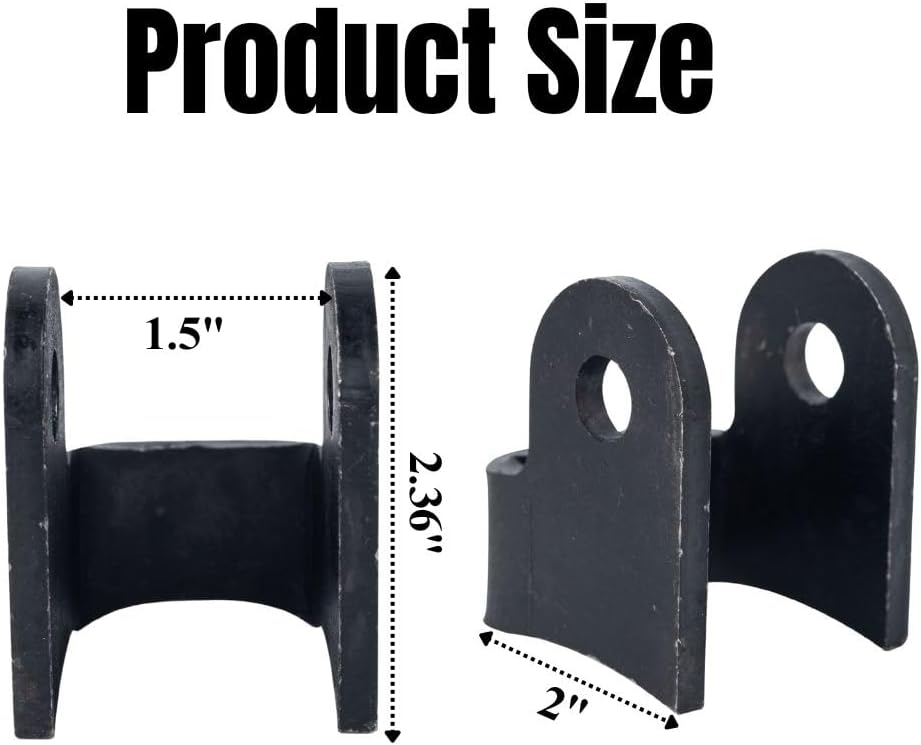2 Soportes Choque Negro Curvados para Remolques