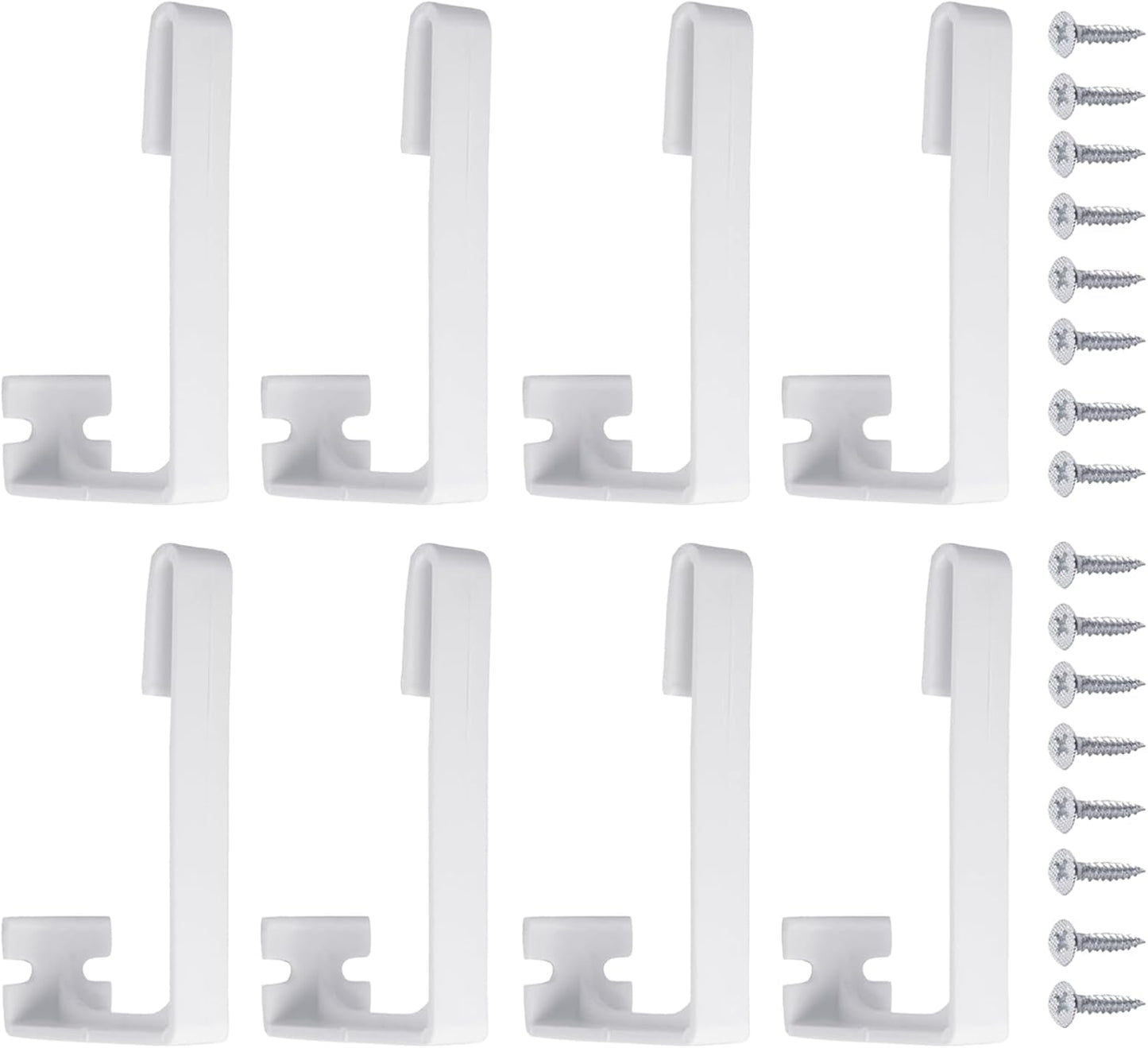 8 Soportes cortina para autocaravana plástico resistente
