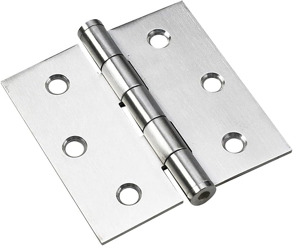 Bisagra de tope embutida 3 76mm acero inox pack 2