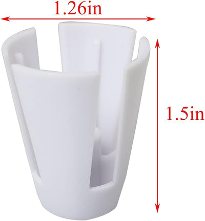 6 Uds. Bobina plástico garra hilo cono costura 644d 744d blanco