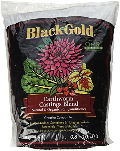 Fundición lombriz tierra color negro 8qt