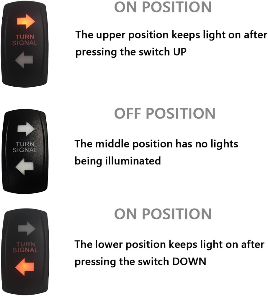 Interruptor basculante LED naranja con relé intermitente