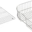 Estante inferior lavabo 14.7x18pulg acero inox con cesta alambre