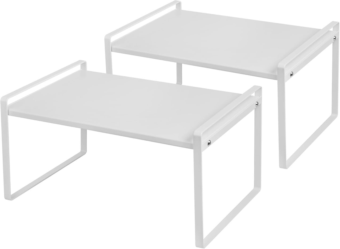2 Estantes Apilables Acero 3mm para Cocina y Alacena