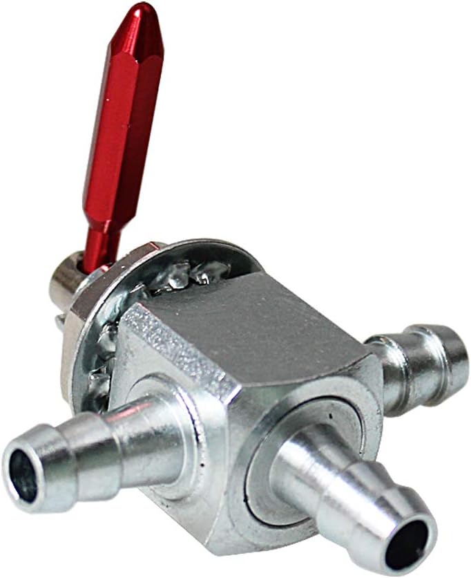 Válvula combustible corte Scag 1/4" acero con kit filtro