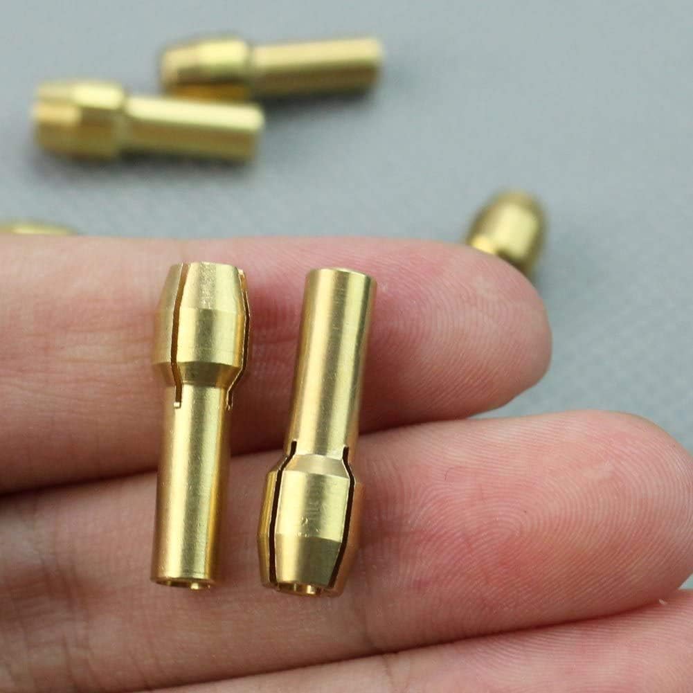 Set 2 Pinzas Latón para Herramientas Rotativas Dremel 0.039-0.126in