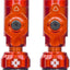 Válvulas tubeless 1.77" naranja tapones antipolvo bicicleta