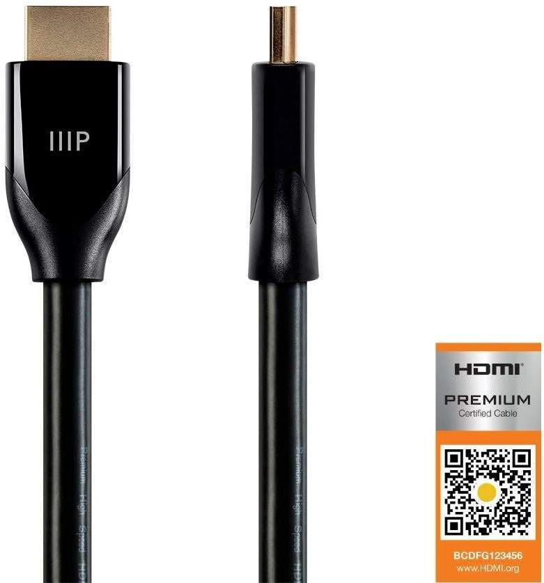 Cable HDMI premium certificado color negro