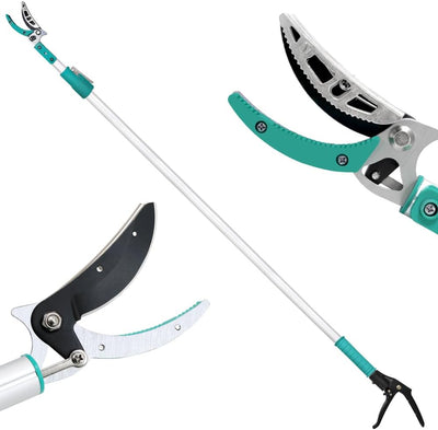 Podadora de árboles extensible 5.91-9.84pies 4 nodos ergonómica