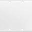 Placa pared 4 ventanas metal blanco para 4 dispositivos