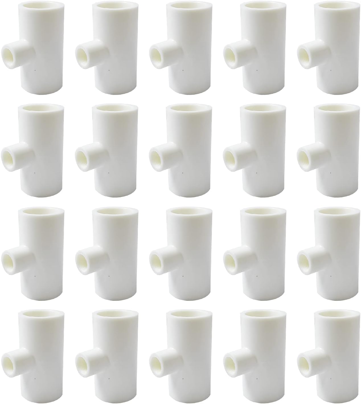 20 Pzas Accesorios PVC Bebedero Pollo Hilos 1/8"