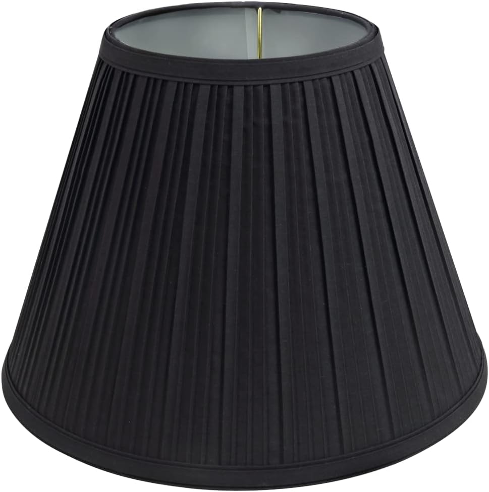 Pantalla lámpara Empire Uno negro 5x10x8pulg