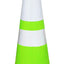 Conos PVC seguridad 28pulg cuello reflectante base negra