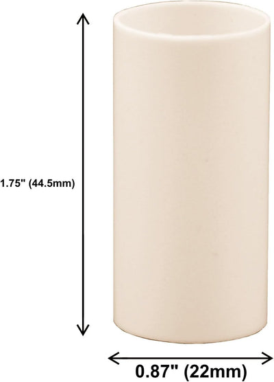 Fundas plástico crema E12 candelabro set 12