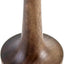 Soporte anillo madera nogal negro latón moderno