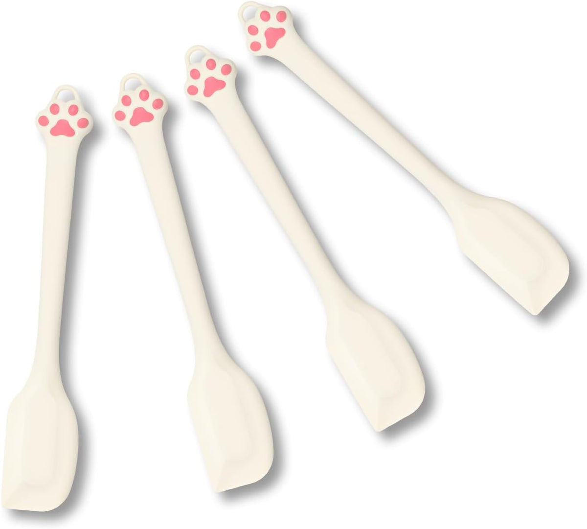 Set espátulas silicona pata gato raspador antiadherente sin BPA
