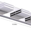 Lámpara baño moderna LED 20pulg cromada 18W