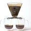 Gotero de café doble sin BPA gran capacidad filtro 4 apto para taza