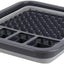 Escurridor platos silicona plástico soporte cubiertos gris