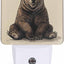 Luz Nocturna Oso Negro Sensor Luz Dormitorio Baño