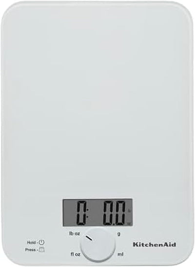 Báscula digital cocina vidrio 5kg para oz y gramos blanco