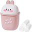 Cubo basura 0.4gal dormitorio 60 bolsas conejo blanco
